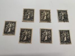 Briefmarken Helvetia 1939