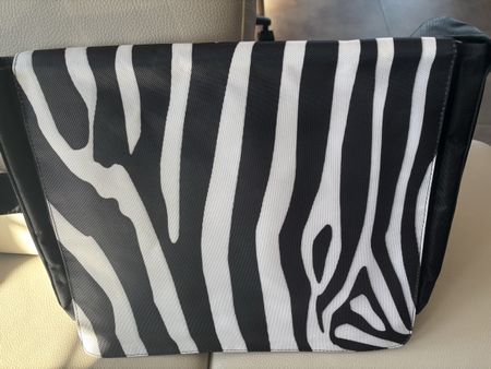 Laptop-Tasche mit Zebra-Muster