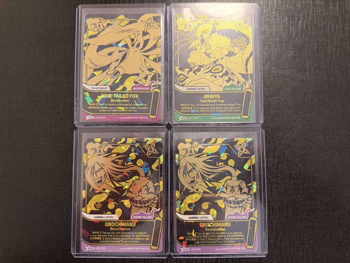Carte collezionabili: Naruto Mythos 1st Edition 7x Secret rare bundle EN – Nuovo (secondo la descrizione) da Luterbach venduto da TomCards 1