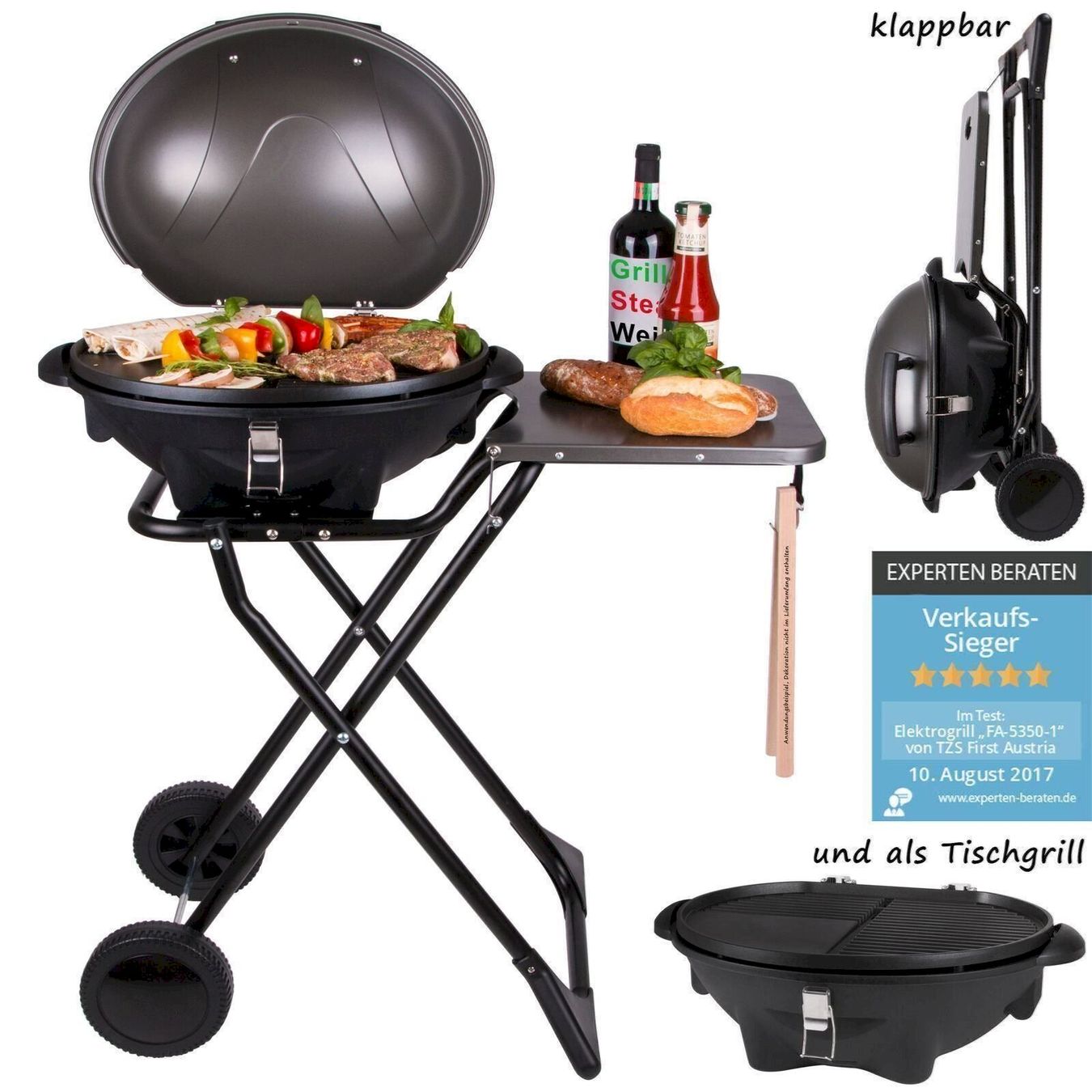 Griglie: TZS First Austria Elektrogrill BBQ – Nuovo e nell'imballaggio originale da Bottighofen venduto da zaap