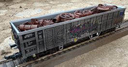 H0/AC (DC) verwittert SBB Cargo #31 85 6733 082-0 Fas Wagen