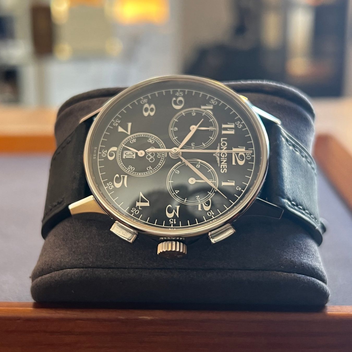 Longines Orologi: Longines Olympic Quartz Chrono Date L2.649.4 – Usato da Carouge GE venduto da Watchaser 6