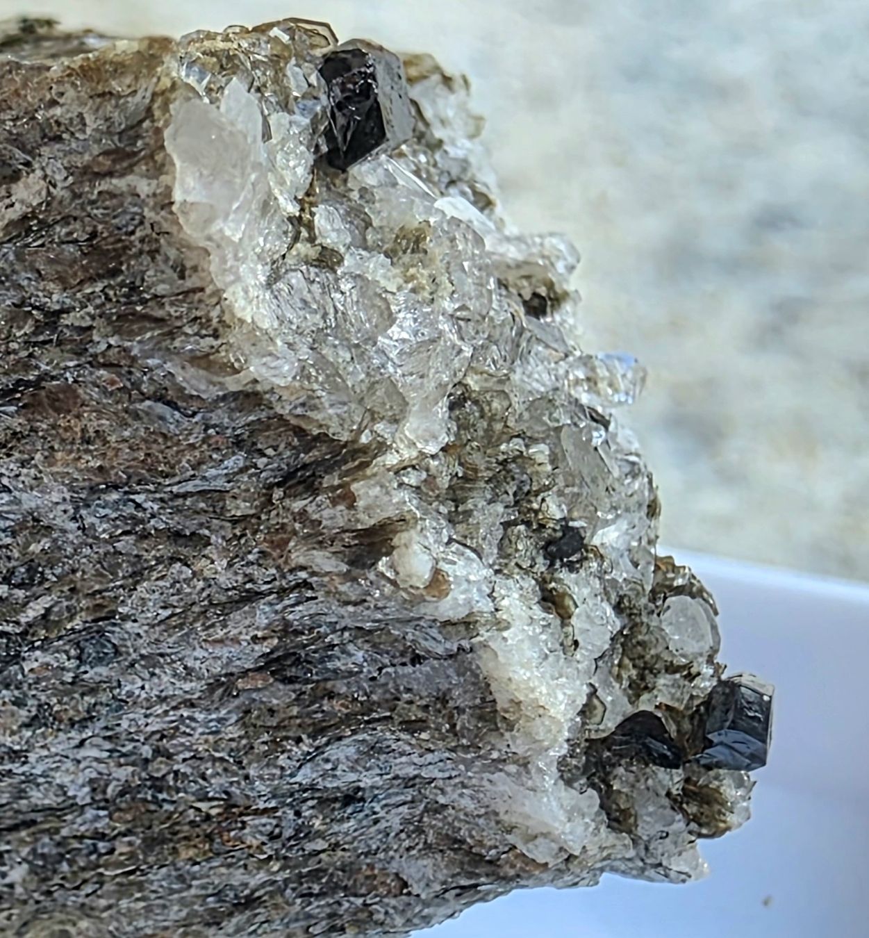 Minéraux & Lithothérapie: Cervandonit mit Magnetit Rutil 3 Stufen Binntal – D'occasion à Glis par nbu_65ys 7