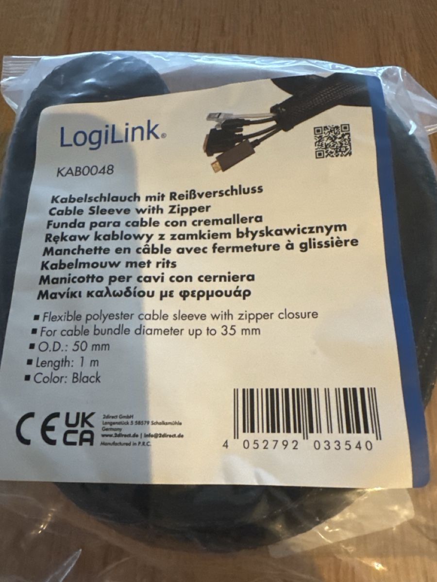 Tubi & Tubi flessibili: Kabelschlauch mit Reissverschluss  – Nuovo e nell'imballaggio originale da Rothrist venduto da brigitt73