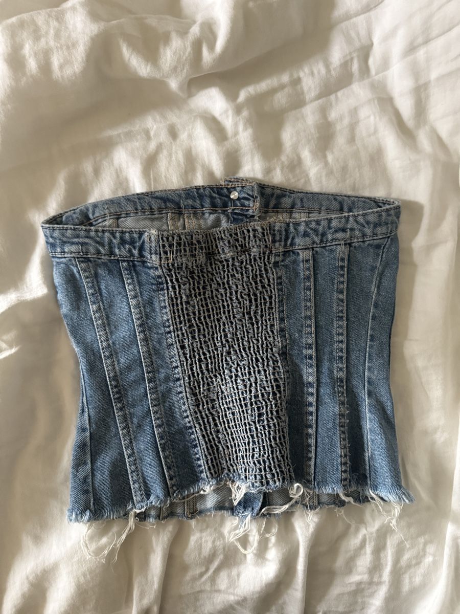 Zara Top: Denim corset top – Nuovo (secondo la descrizione) da Winterthur venduto da reb_z7k7 2