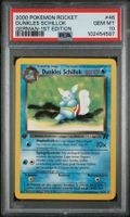 PSA 10 Dunkles Schillok Team Rocket 1.Edition 46/82 Deutsch