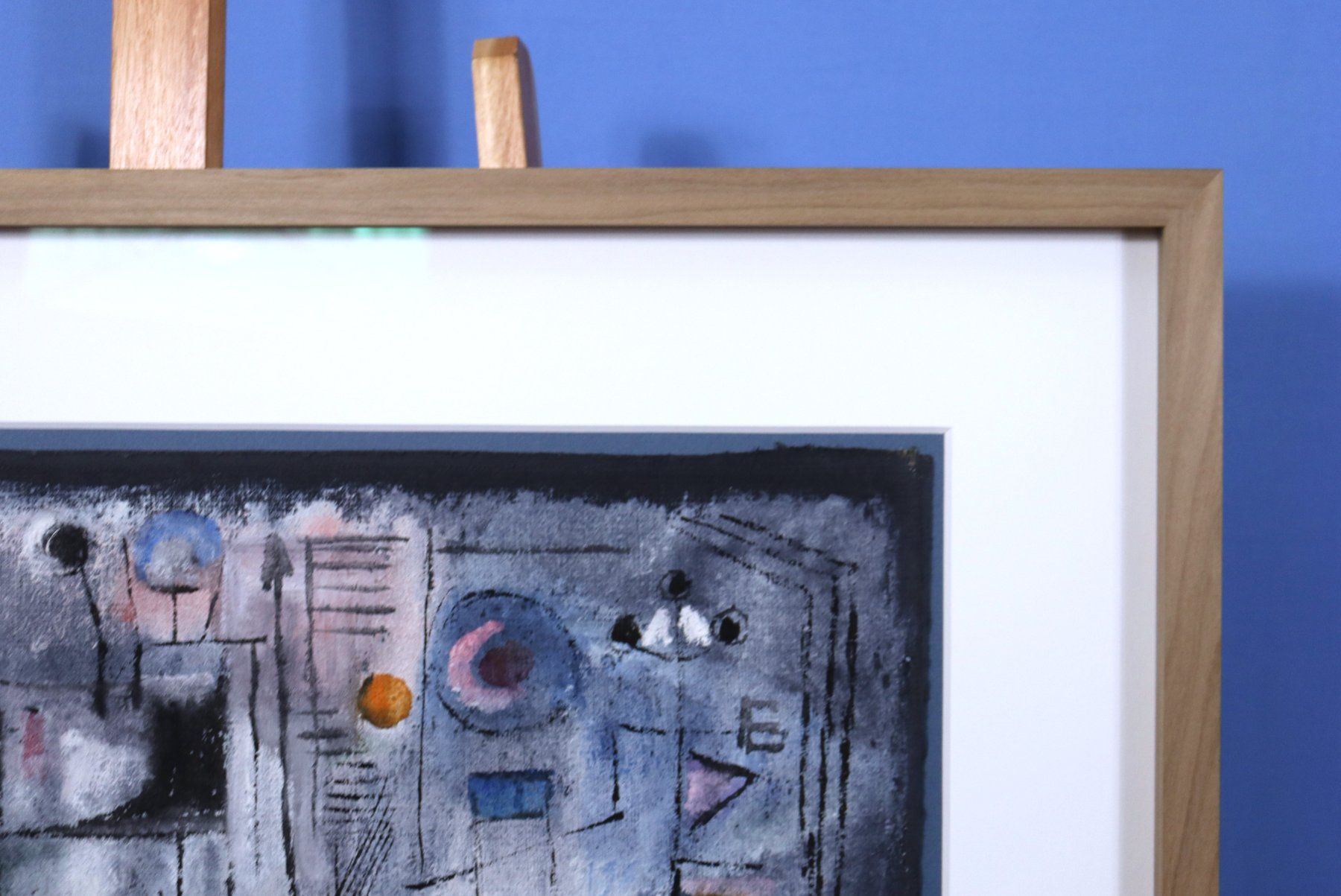 Gemälde: Romolo Esposito, Mischtechnik "Klee-Garten" signiert – Gebraucht aus Zug von Kunst-Fundgrube 9