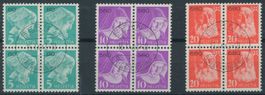 1935 - Portofreiheit - Viererblock - gestempelt