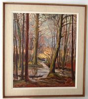 Schenkel Walter – Waldlandschaft, Öl auf Leinwand (1975)