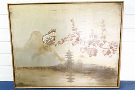 Lee Reynolds Burr - Original Bild Öl auf Leinwand