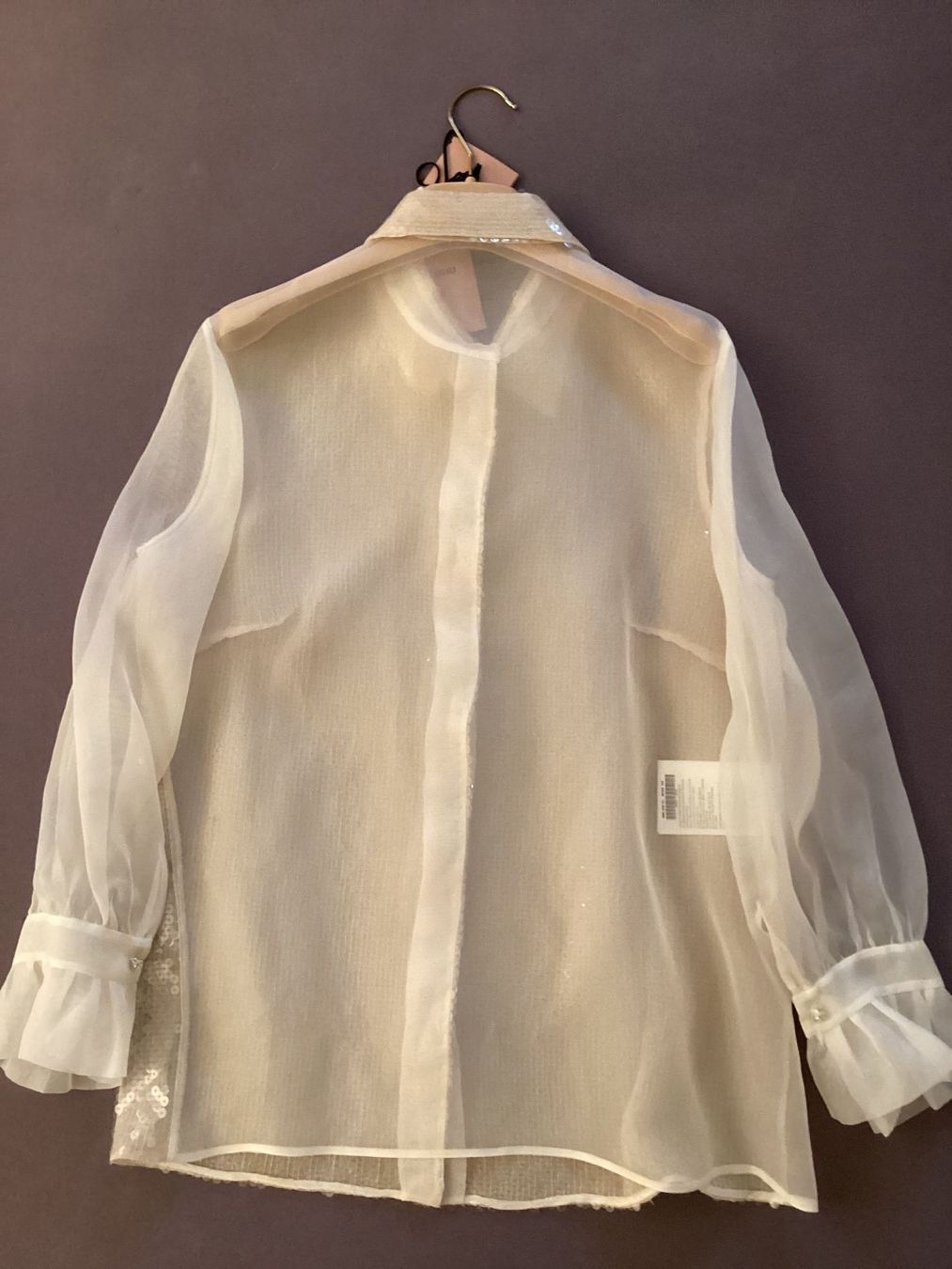 Miu Miu Blusen: Miu Miu Sequin Blouse IT38-EU34/36 – Neu und originalverpackt aus Pfäffikon ZH von JingTunic 3