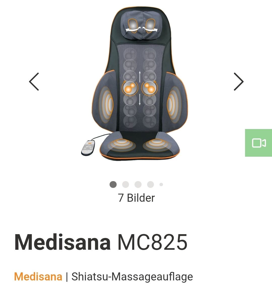 Medisana Dispositivi per massaggi: Medisana Massage Sitzauflage – Usato da Wattenwil venduto da TabeaK