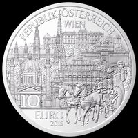 10 Euro Silbermünze Wien 2015 (16g feinsilber)