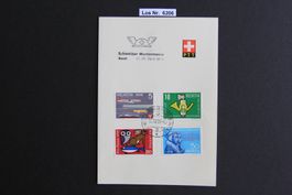 CH PTT Faltbögli mit Sonderstempel 1959             Los 6206