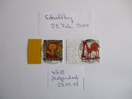 Voll Stempel Schalttag 29.02.2008 4713 Matzendorf