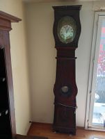 Horloge grand-père ancienne en bois état occasion morbier