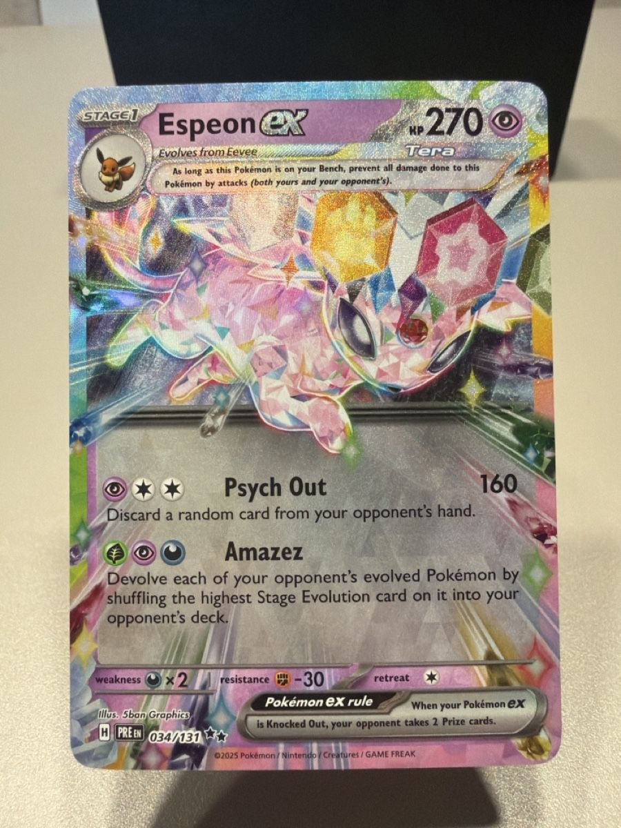 Pokémon Carte collezionabili: Espeon EX 034/131 NM/EN – Usato da Cadro venduto da rarecandycustoms