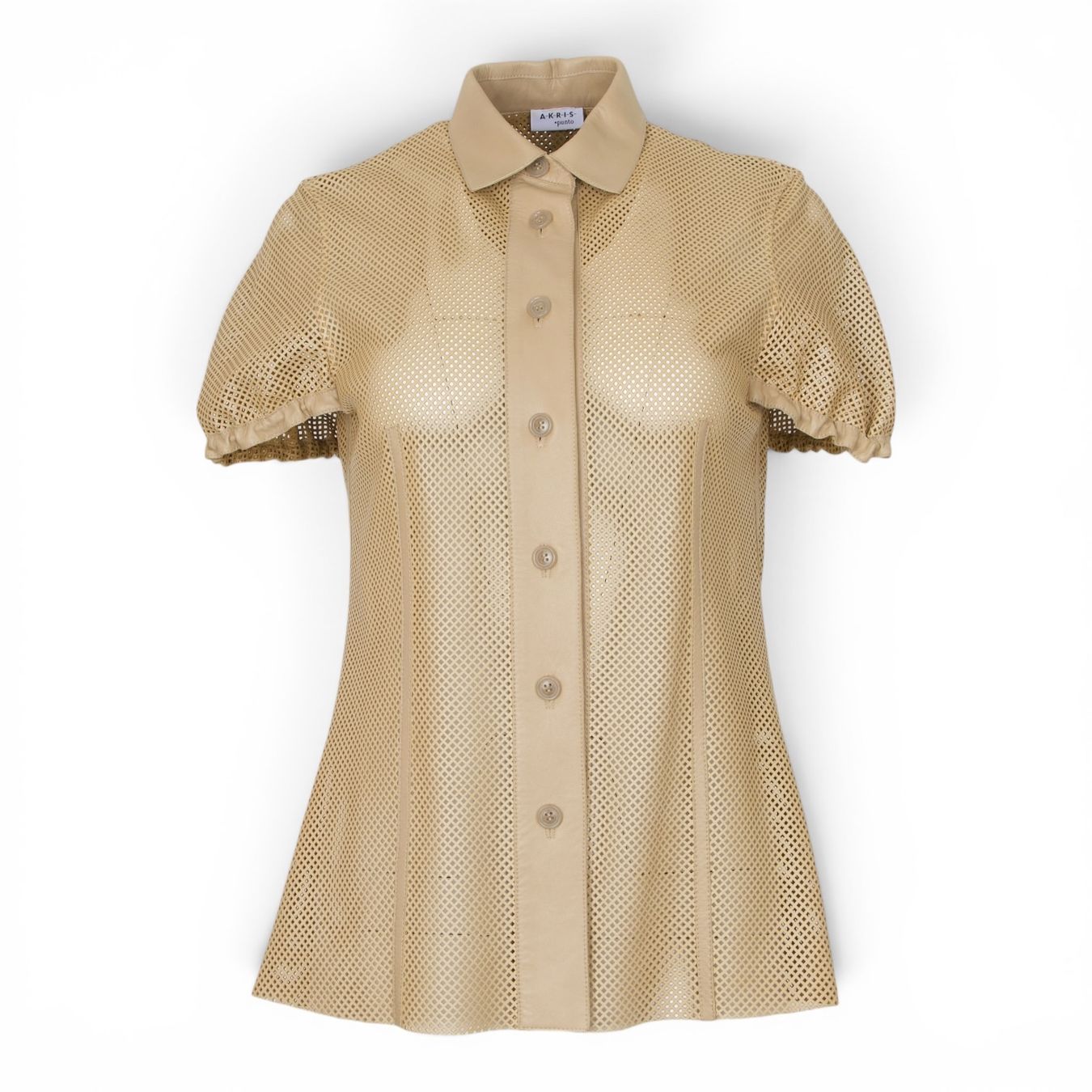 Akris Magliette Polo: Akris Punto Lederpolo camel Gr. 34 – Usato da Binningen venduto da Designerlabels