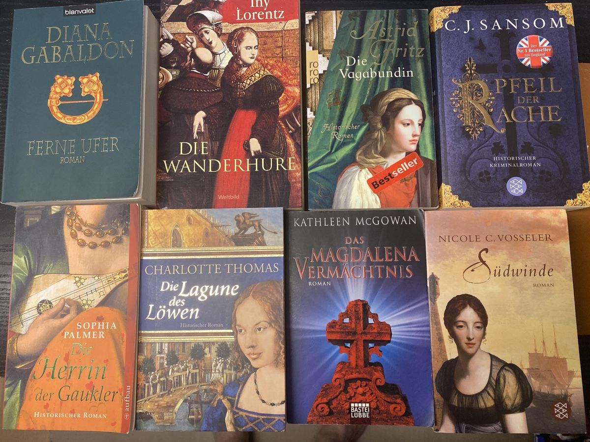 Libri: 8 historische Romane Taschenbücher  – Usato da Erlinsbach SO venduto da Silverstorm
