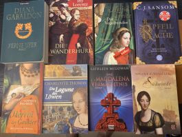 8 historische Romane Taschenbücher 