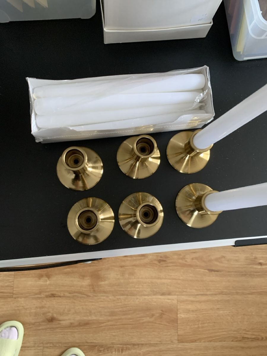 Kerzenständer: 6x Kerzenständer Gold – Neu und originalverpackt aus Amriswil von SCHLOSSGEISTLI 2