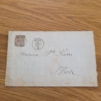 Brief Mit Sitzende Helvetia Nyon  Bernins 1872
