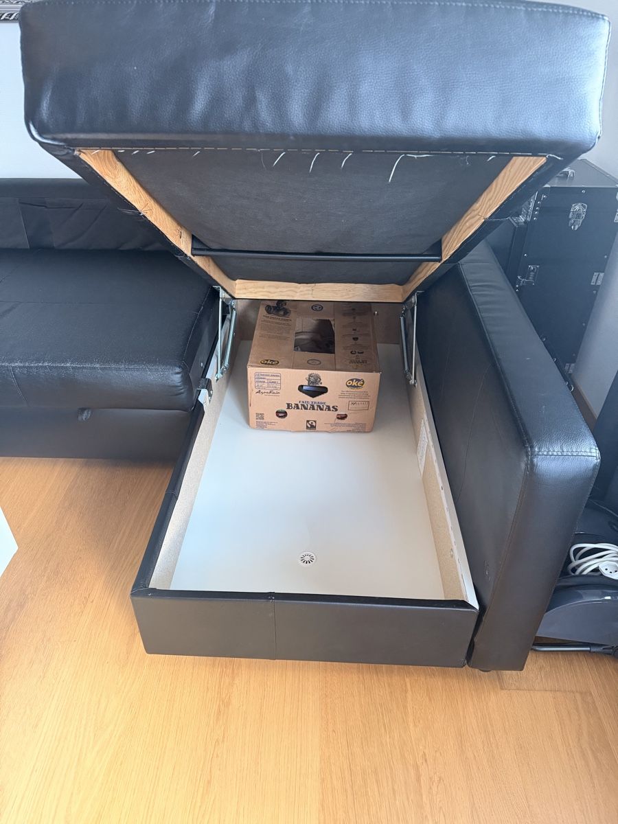 Ikea Divani: Ecksofa mit Schlaffunktion schwarz Gebrauchsspuren – Usato da Aadorf venduto da str_kt86 3