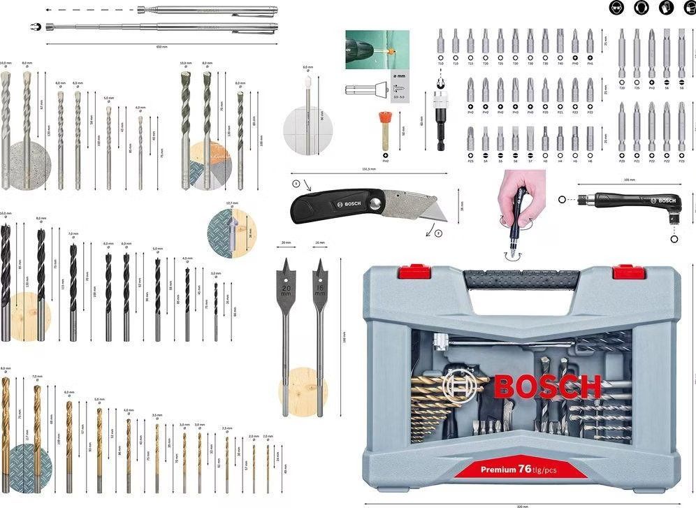 Bosch Alle Werkzeuge: BOSCH Premium 76tlg Bohrerset Neu – Neu und originalverpackt aus Freienwil von MarcelloMarra 4