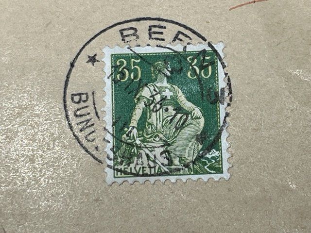 Drucksache Bern Helvetia mit Schwert 35 Rp. (Gebraucht) in Häusernmoos ...