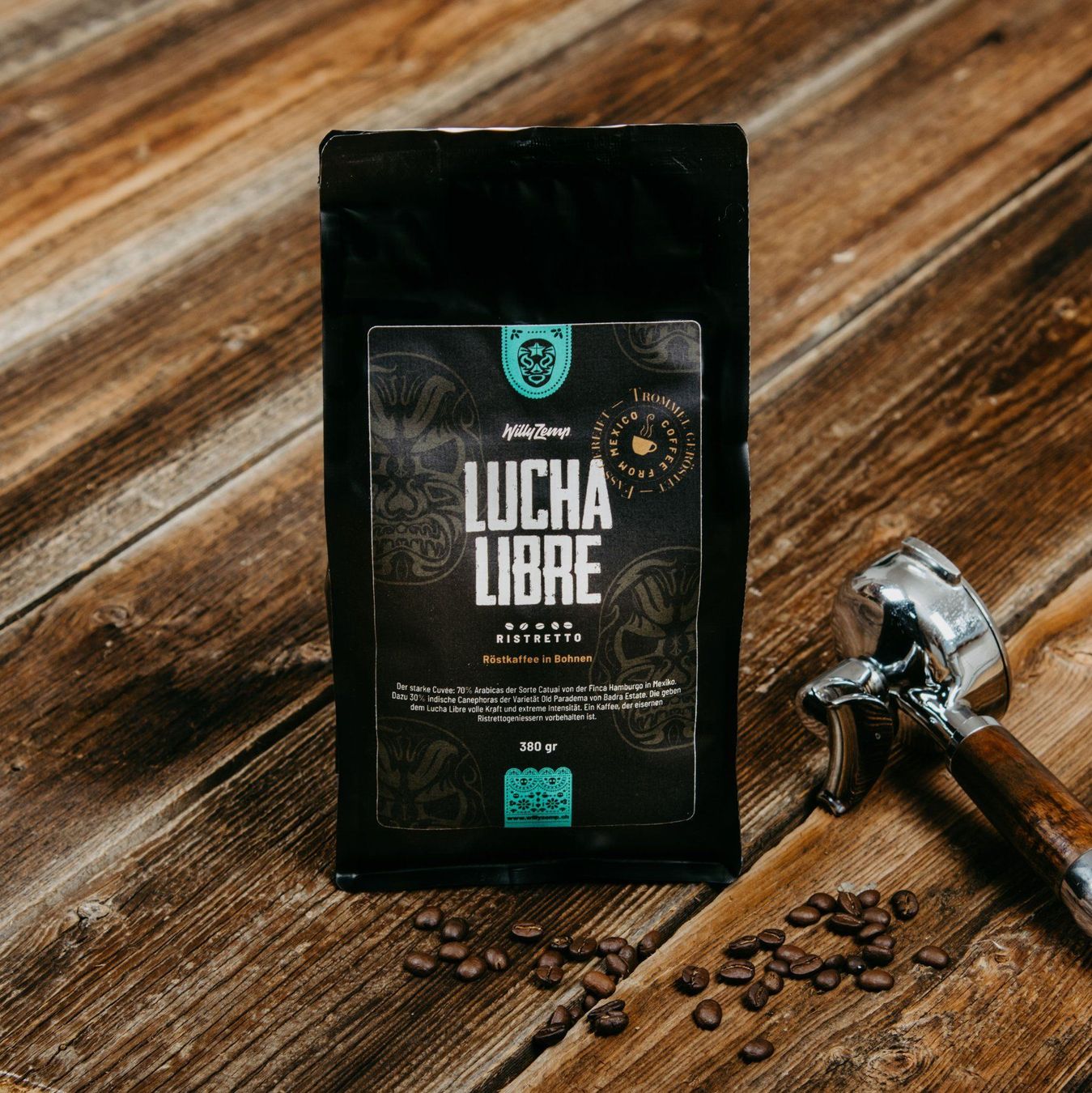 Cibi & Specialità: Lucha Libre Ristretto Coffee from Mexico – Nuovo e nell'imballaggio originale da Doppleschwand venduto da Kaffee-Sommelier