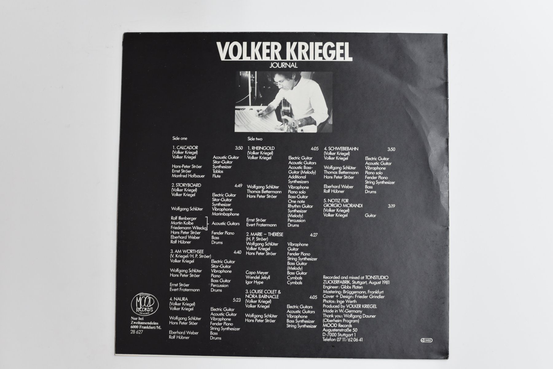 Schallplatten: Schallplatte Volker Kriegel - Journal – Gebraucht aus Glis von AtelierManus 1