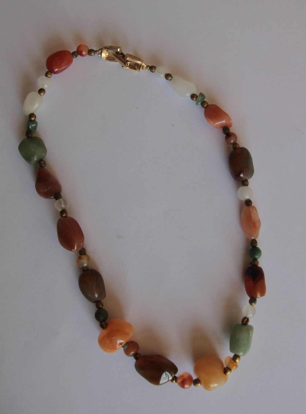 Catenine: AUS NACHLASS: Multi Color Edelstein Schmuck Kette Collier – Usato da Matten b. Interl venduto da EdelsteineInterlaken 1
