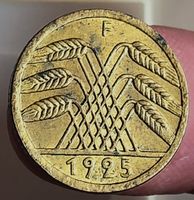 DEUTSCHLAND 5 REICHSPFENNIG 1925 F