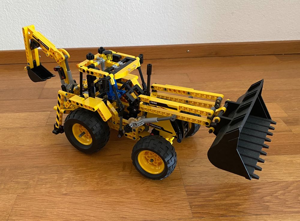 LEGO Technic 8069 Baggerlader Backhoe Loader Bagger kpl. (Gebraucht) in ...