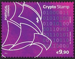 Kategorie SELTEN: Crypto Stamp CARAVELLA aus Portugal 2023