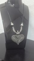Collana ciondolo cuore argento etnico nuovo