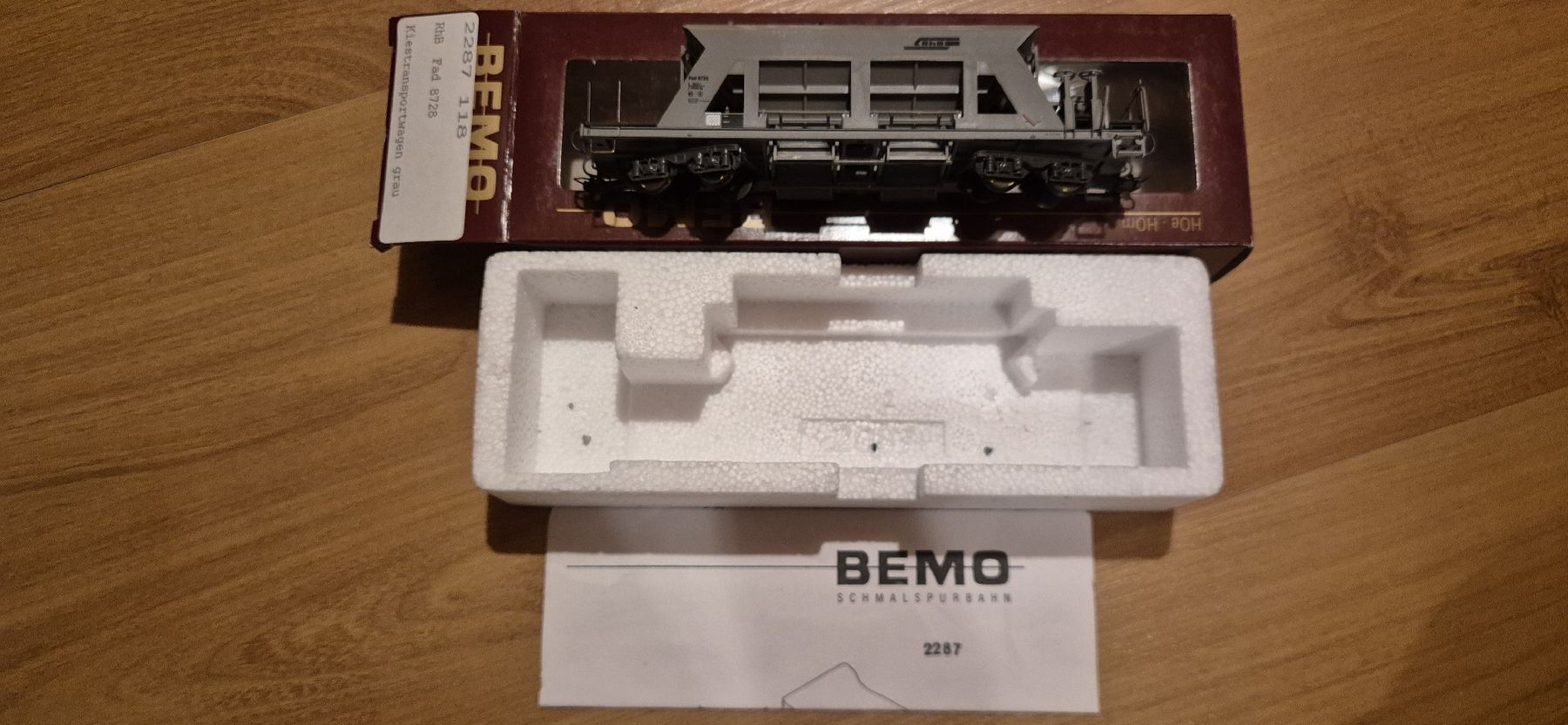 Bemo Modellini di ferrovie: Bemo 2287 118 RhB Kieswagen Fsd 8728 – Usato da Illhart venduto da Markus203