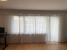 Weiss/Beige Vorhänge, 4 Stück, top Zustand!