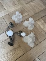 Wandlampe Messing mit 3 Schirmen