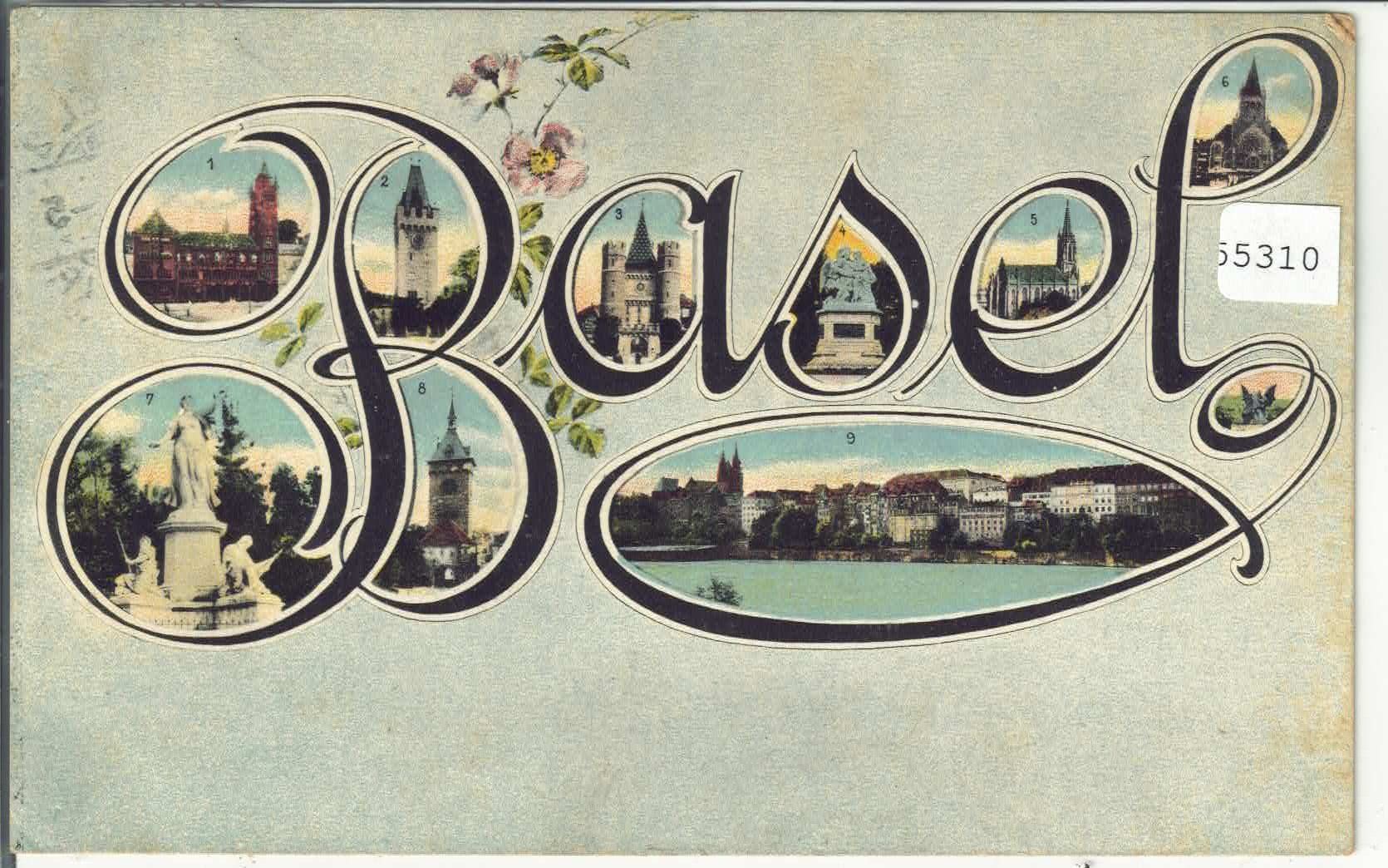 Ansichtskarten: Basel - Multiview - Litho – Gebraucht aus Ettingen von Kartenplanet
