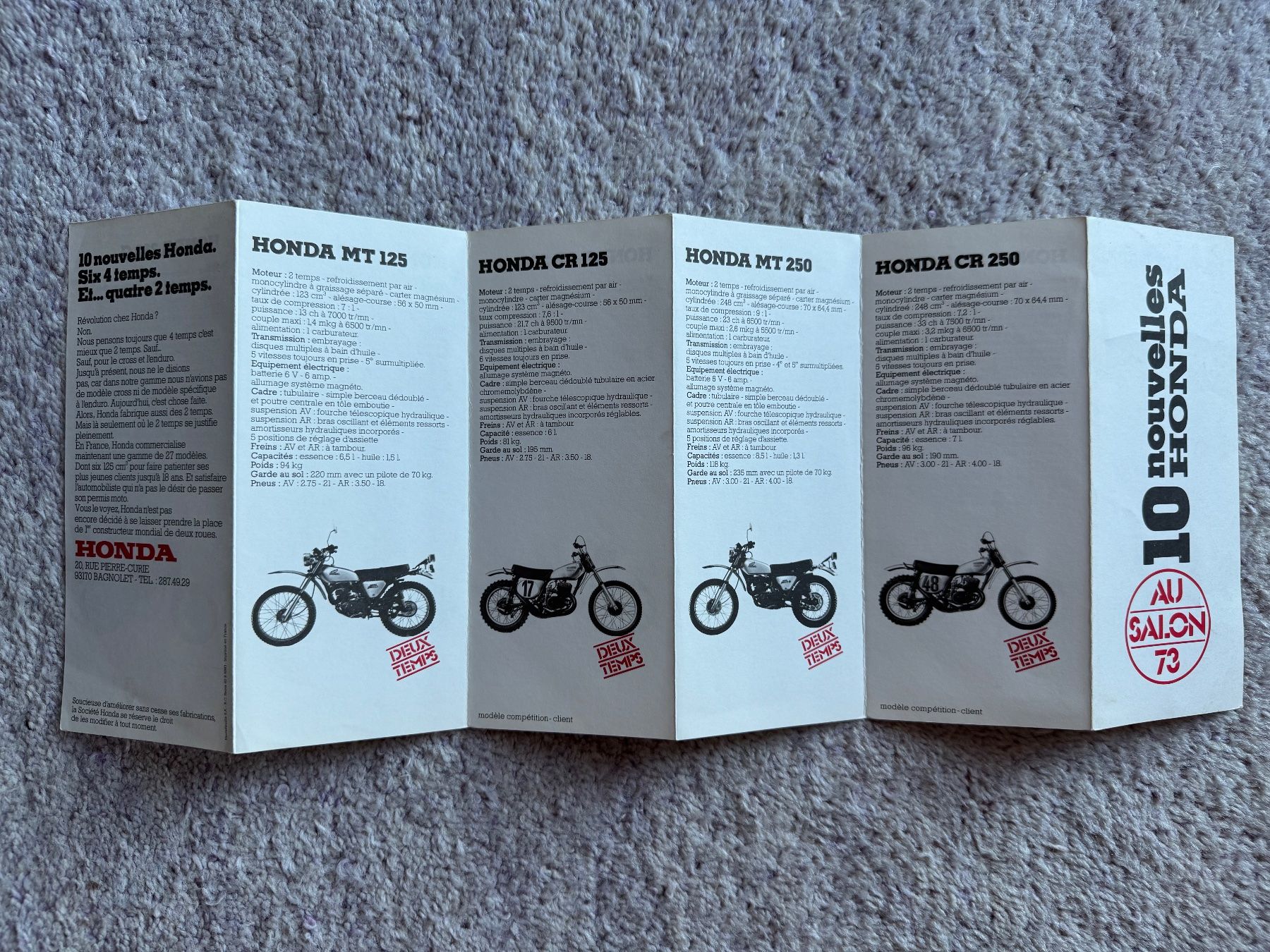 Honda Strada: Honda CB 250 , CB 125, CB360, MT , CR – Usato da Morrens VD venduto da kawah2 2