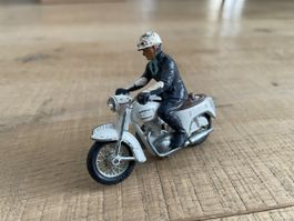 Motorrad mit Fahrer England