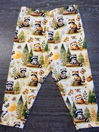 Kinder-Leggins, Waschbär, Gr. 74, NEU