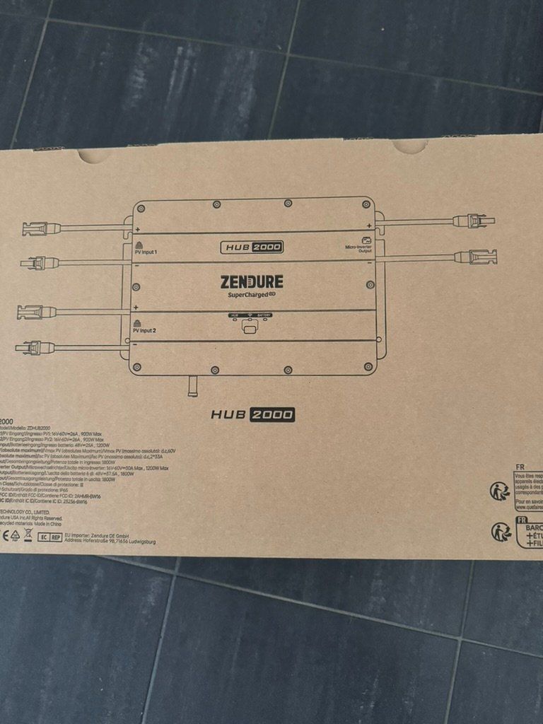 Zendure Onduleurs: Balkonkraftwerk Zendure Hub2000 mit AB1000 – D'occasion à Burgdorf par Masterjazz