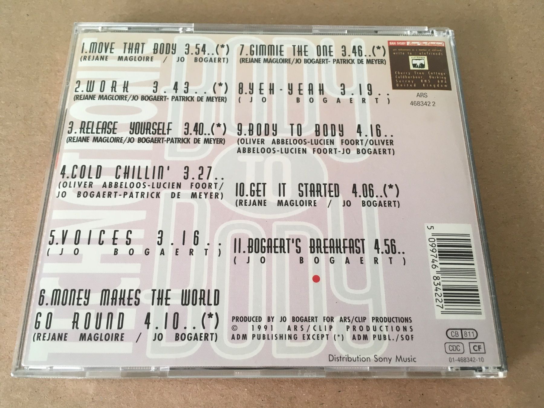 CD: Technotronic - Body to Body -CD- – Usato da St.Gallen venduto da MedienJoe 1
