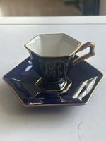 Kaffeetasse mit Untertasse Zwilling Bavaria Echt Kobalt(S30)