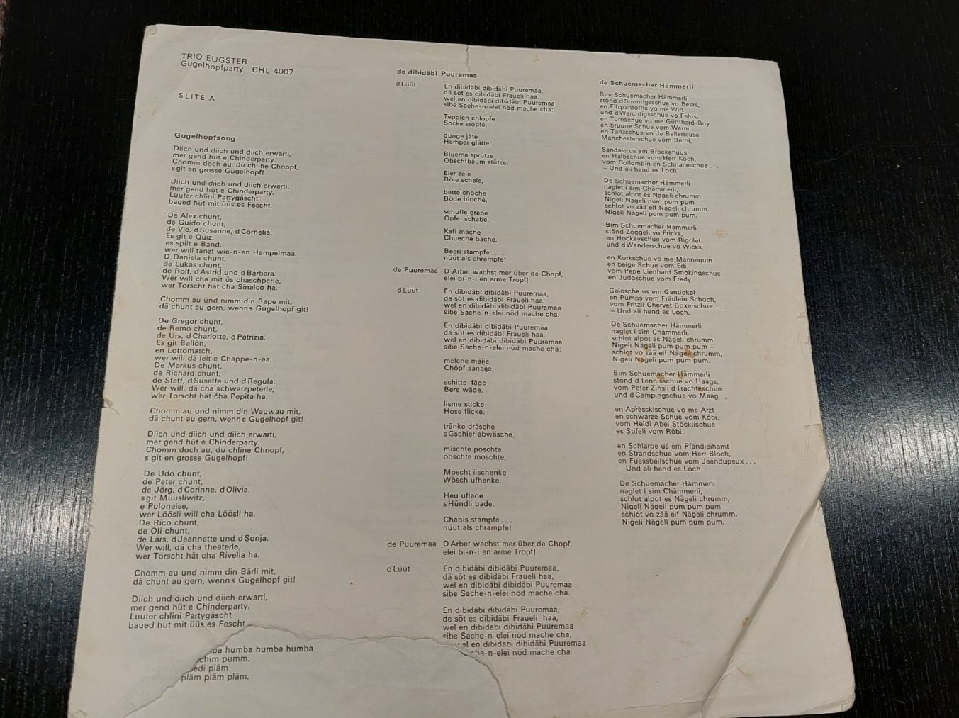 Vinyles: LP Trio Eugster – D'occasion à Erlinsbach par pfunky 4