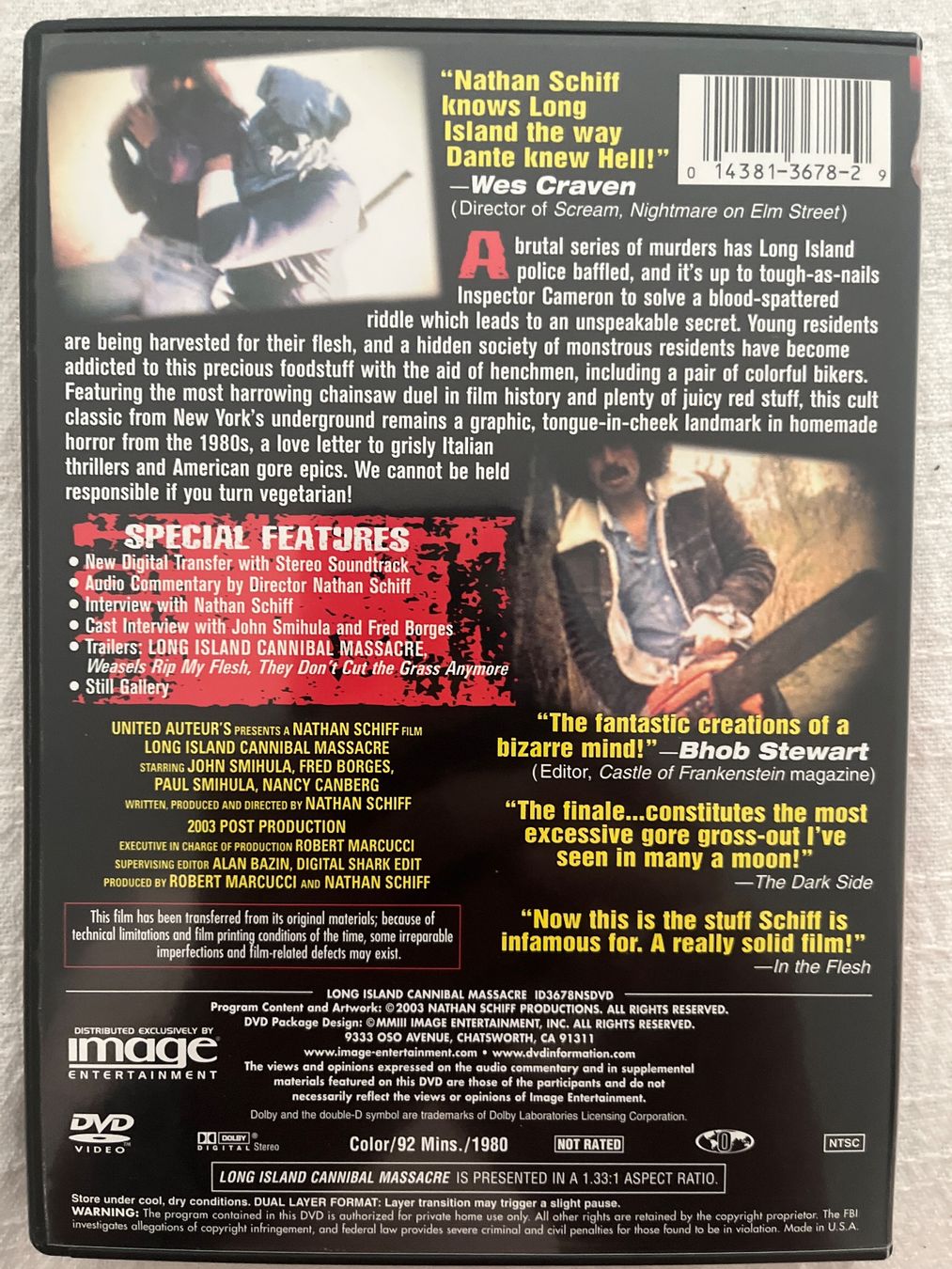 Tutti i DVDs: Long Island Cannibal Massacre – Usato da Basel venduto da patku79 1