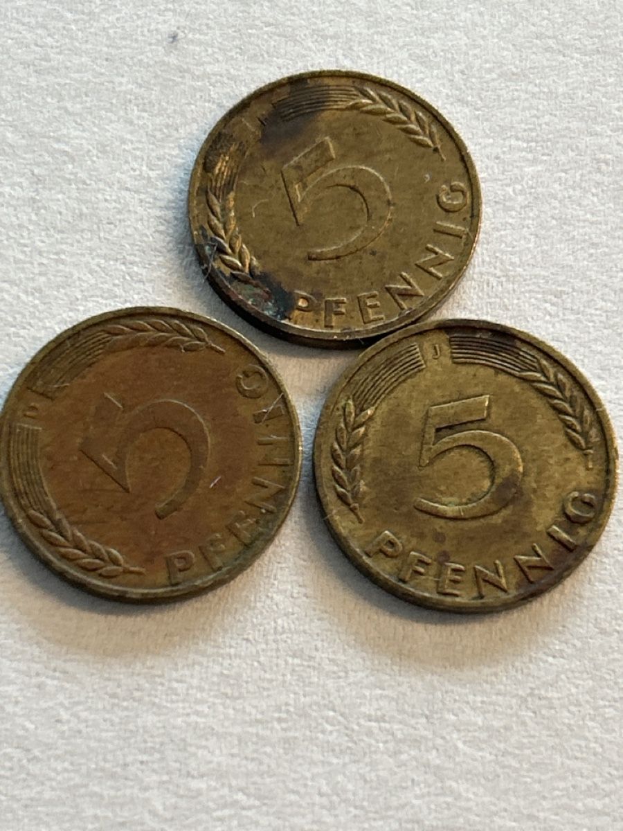 5-pfennig-brd-jahrg-nge-1950-und-1971-3-stk-gebraucht-in-kefikon