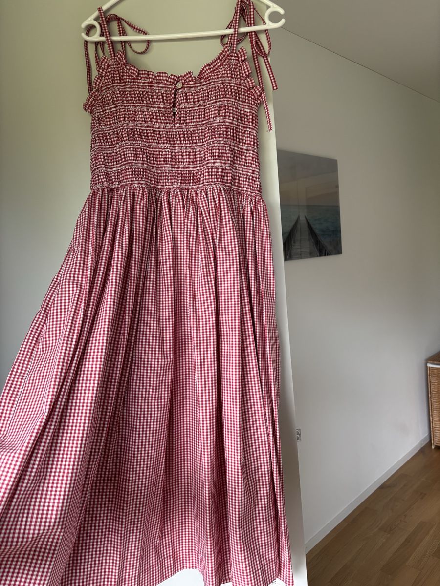 Vestiti: Sandy Liang kariertes Kleid rot – Usato da Winkel venduto da Zimtguetzli 2